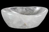 Polished Quartz Bowl - Madagascar #117460-2
